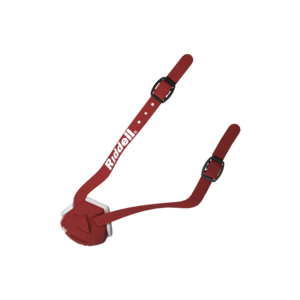 Riddell レインボーバックプレート HARD CUP CHIN STRAP MEDIUM SCARLET | Chin Straps | Helmet