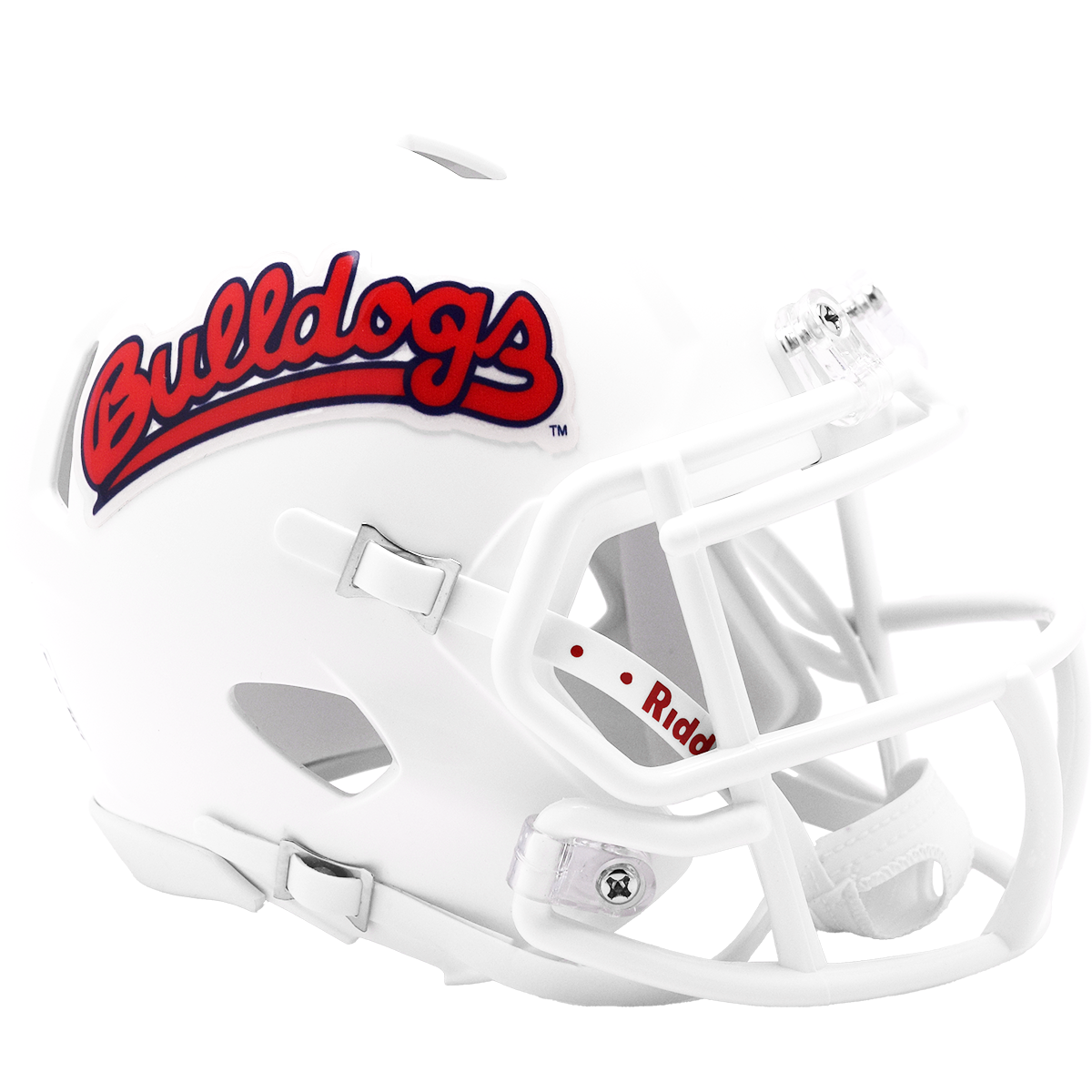 Fresno State Bulldogs White Mini Speed