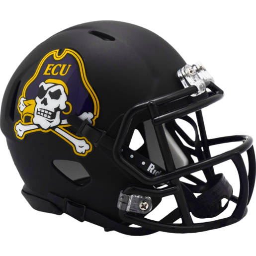 East Carolina Pirates Matte Black Mini Speed
