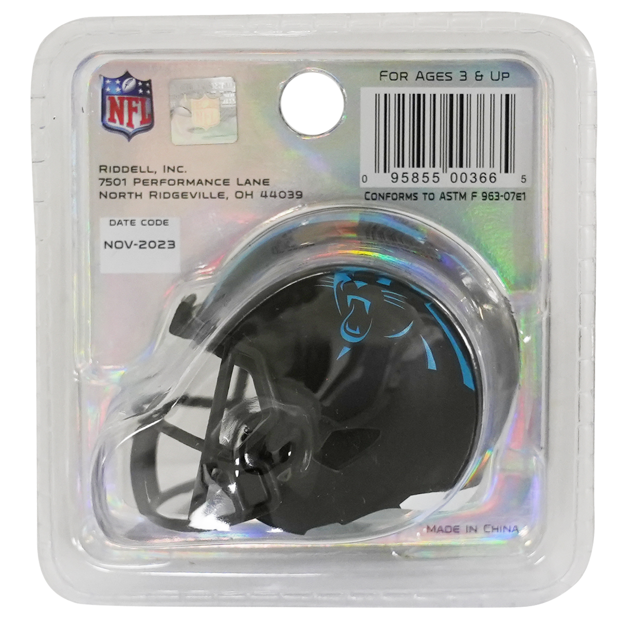 Carolina Panthers Limited Edition On-Field Alternate Pocket Size Helmet