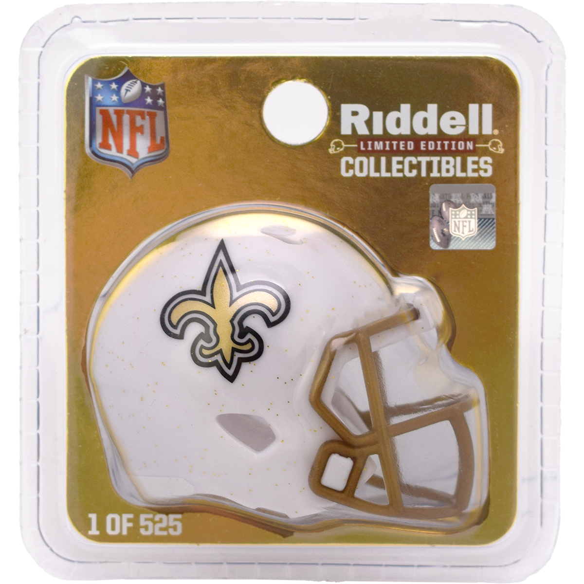 New Orleans Saints Limited Edition 2025 On-Field Alternate Pocket Size Helmet
