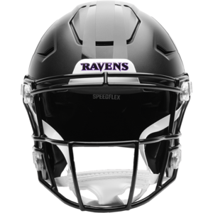 Baltimore Ravens Darkness Helmet On Field Alternate Authentic SpeedFlex