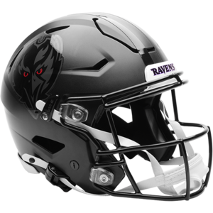 Baltimore Ravens Darkness Helmet On Field Alternate Authentic SpeedFlex