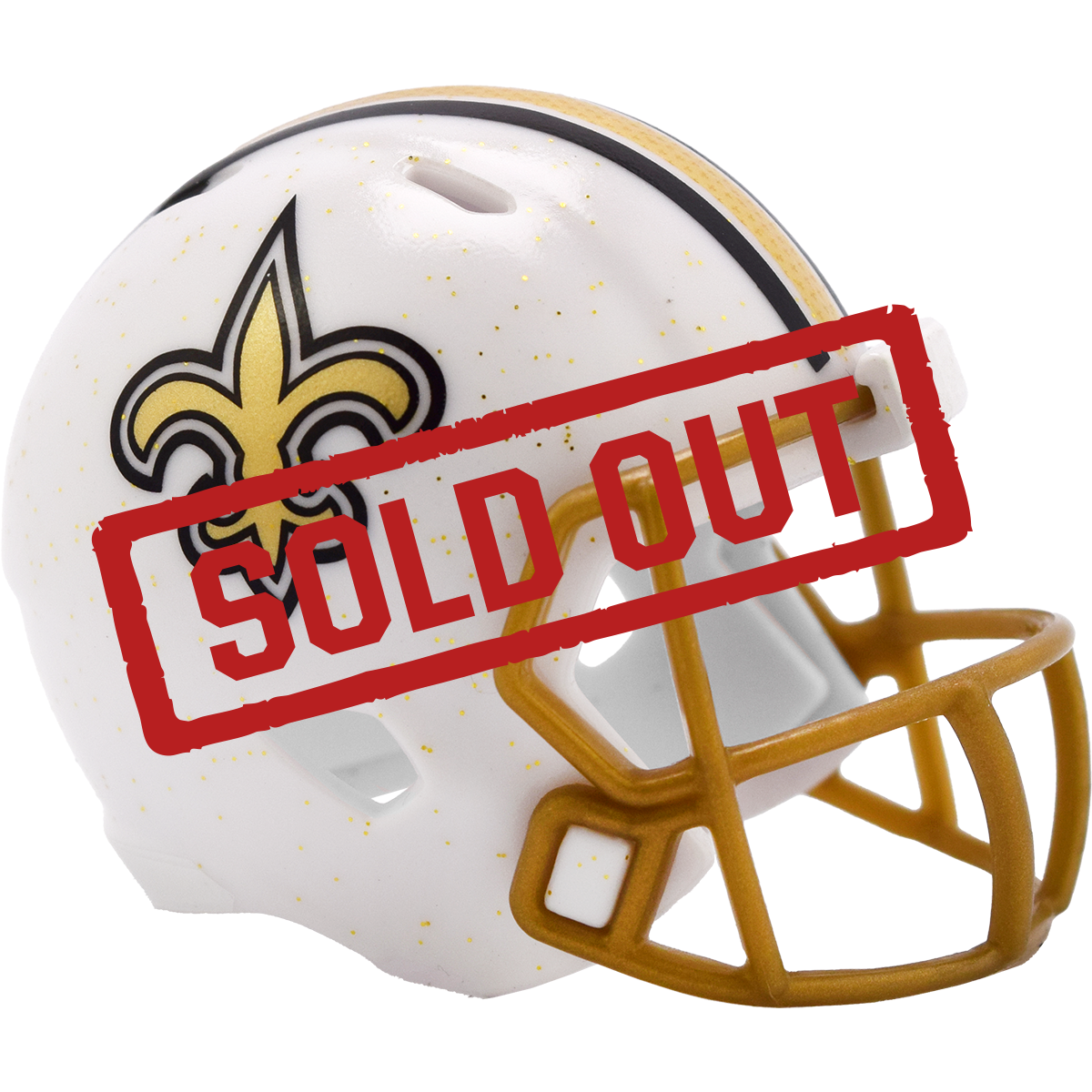 New Orleans Saints Limited Edition 2025 On-Field Alternate Pocket Size Helmet