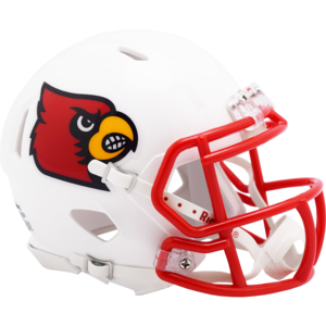 Louisville Cardinals White Mini Speed