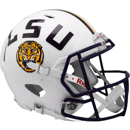 LSU Tigers White Authentic Speed