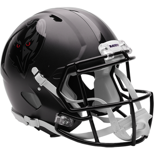 Baltimore Ravens Darkness Helmet On Field Alternate Authentic Speed