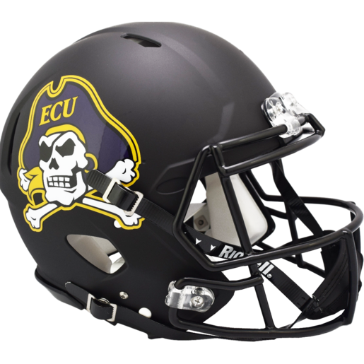 East Carolina Pirates Matte Black Authentic Speed