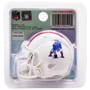 New England Patriots Limited Edition Throwback Pocket Size Helmet New England Patriots Limited Edition Throwback Pocket Size Helmet