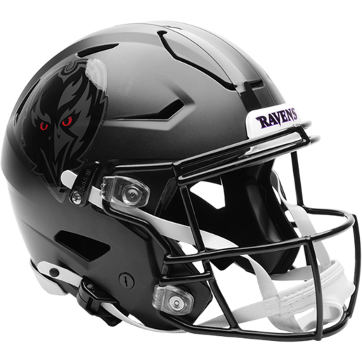 Baltimore Ravens Darkness Helmet On Field Alternate Authentic SpeedFlex