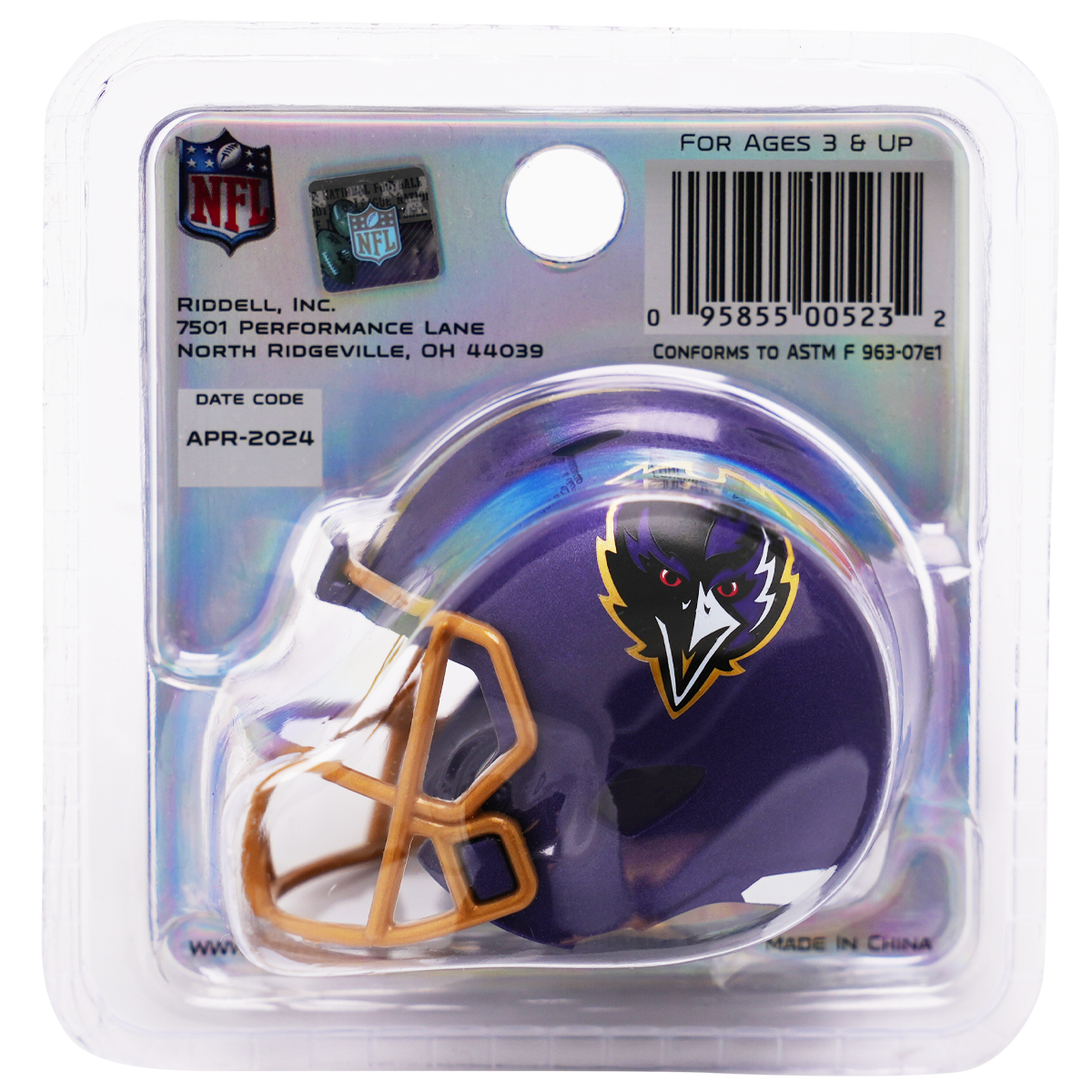 Baltimore Ravens Limited Edition On-Field Alternate Pocket Size Helmet