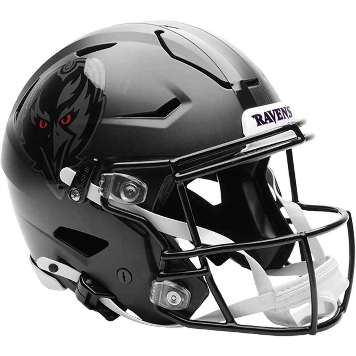 Baltimore Ravens Darkness Helmet On Field Alternate Authentic SpeedFlex