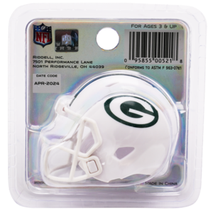 Green Bay Packers Limited Edition On-Field Alternate Pocket Size Helmet Green Bay Packers Limited Edition On-Field Alternate Pocket Size Helmet
