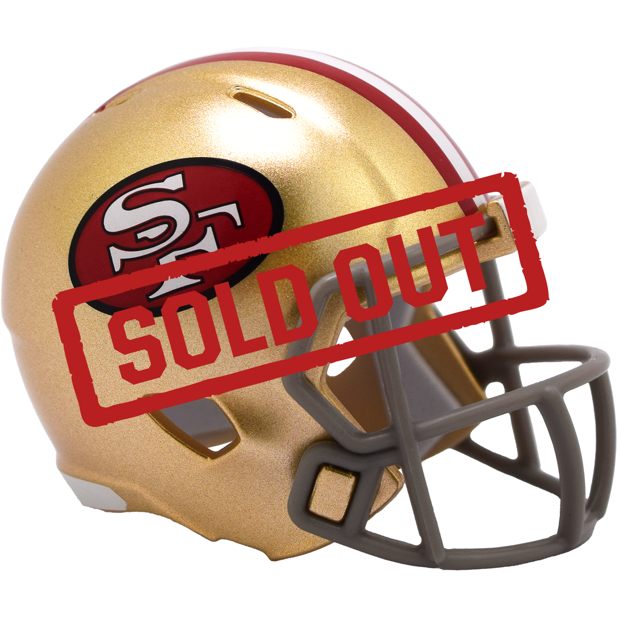 San Francisco 49ers Limited Edition Throwback Pocket Size Helmet