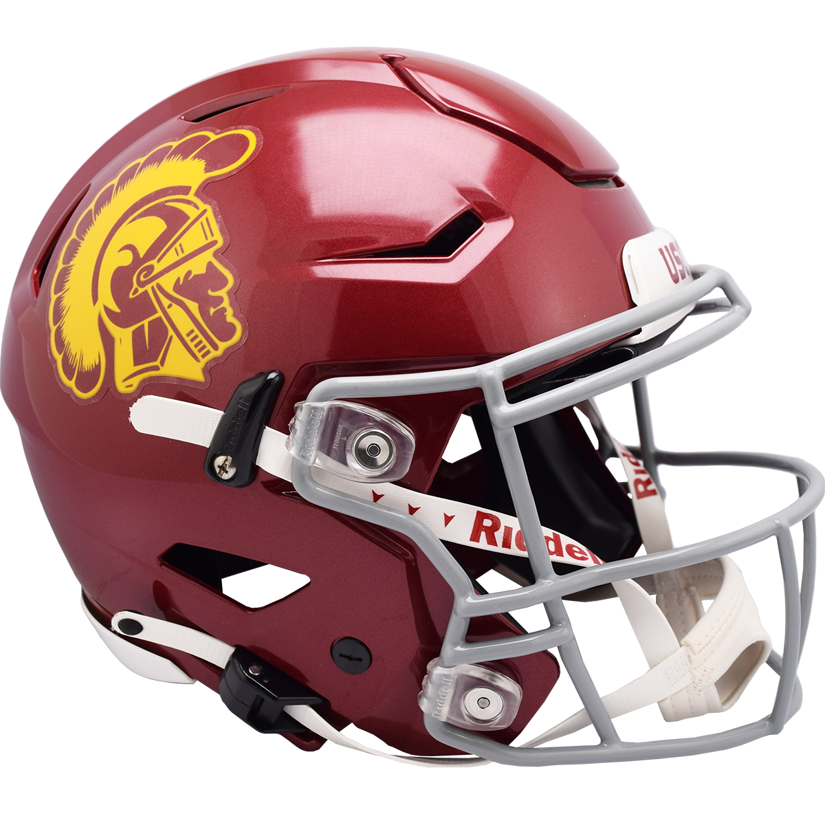 thumbnail image 2 of USC Trojans Riddell Speed Full Size Authentic Football Helmet 2 of 5