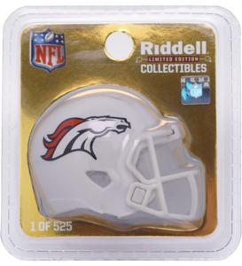Denver Broncos Limited Edition On Field Alternate Pocket Size Helmet Denver Broncos Limited Edition On Field Alternate Pocket Size Helmet