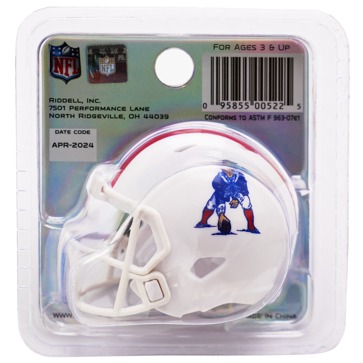 New England Patriots Limited Edition Throwback Pocket Size Helmet	