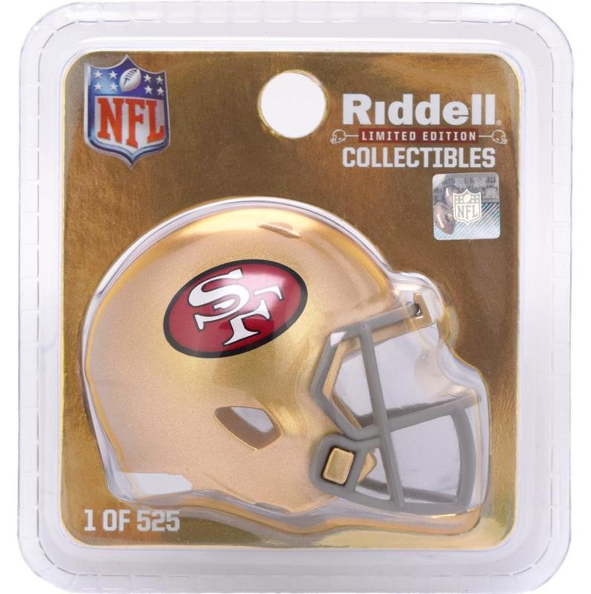 San Francisco 49ers Limited Edition Throwback Pocket Size Helmet