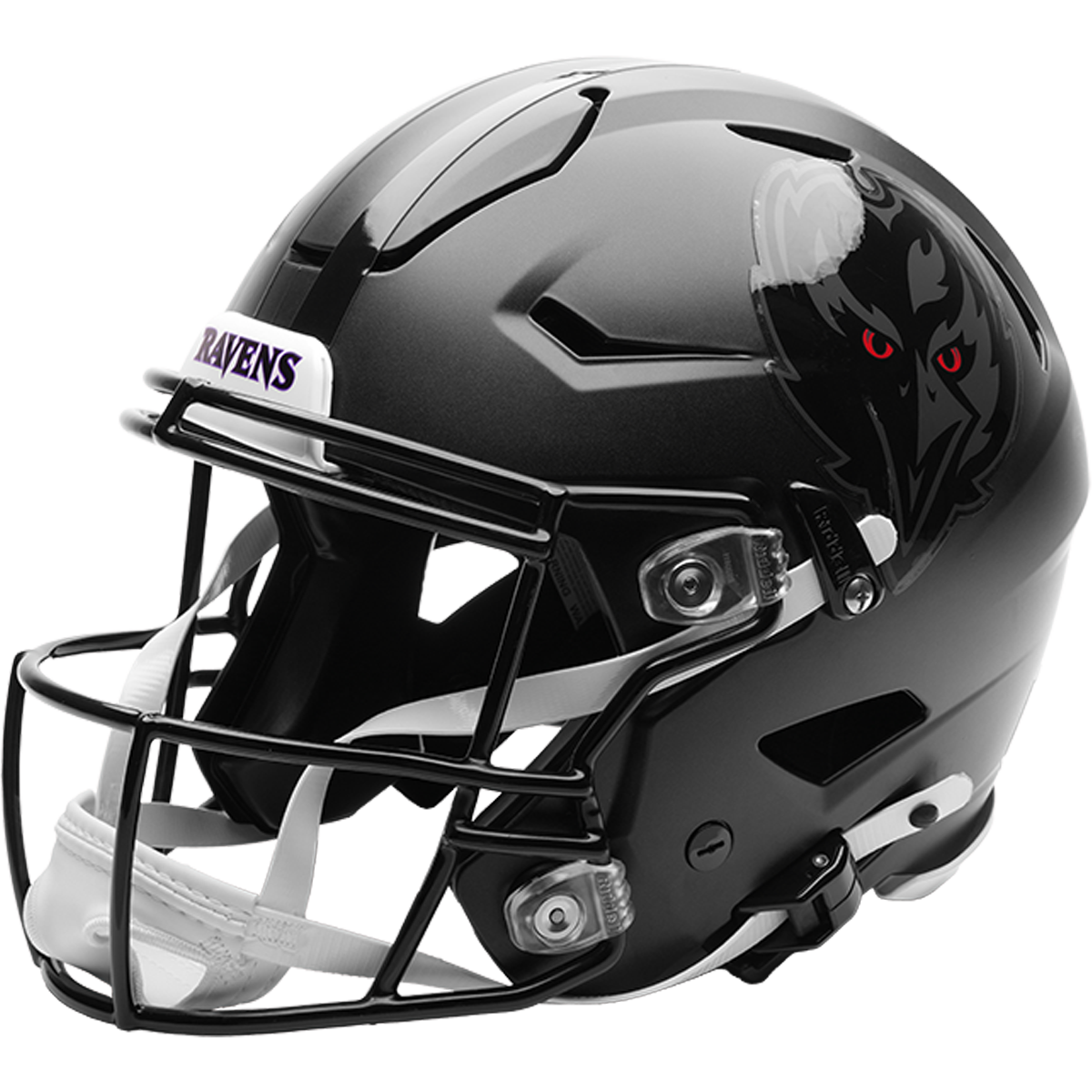 Baltimore Ravens Darkness Helmet On Field Alternate Authentic SpeedFlex