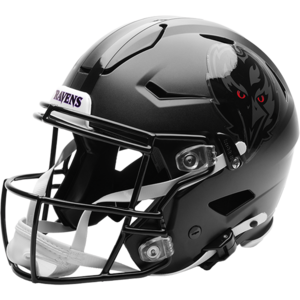 Baltimore Ravens Darkness Helmet On Field Alternate Authentic SpeedFlex