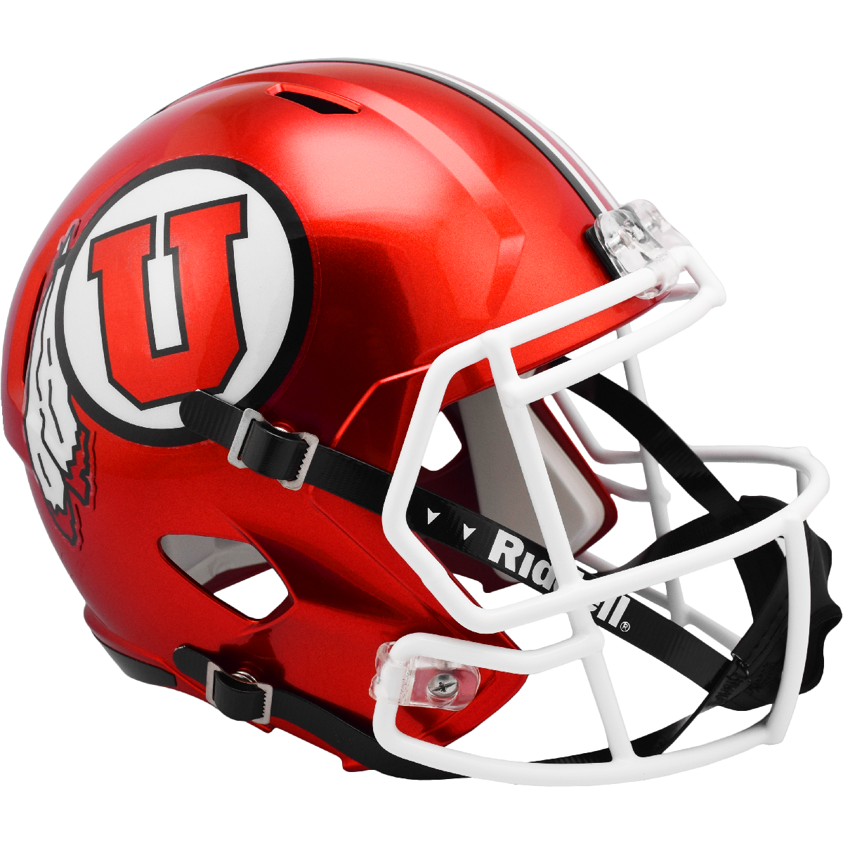 UTAH UTES NCAA Riddell SPEED Mini Football Helmet W/ EYE SHIELD VISOR